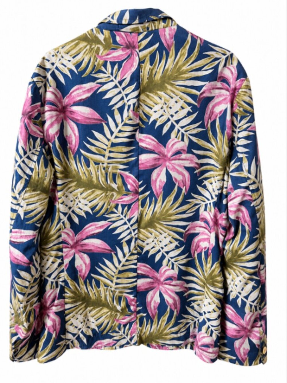 Scotch & Soda Men's Tropical Hawaiian Print Unstructured Blazer Size L - Picture 2 of 9